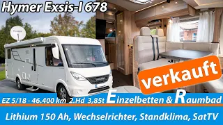 Roomtour - Hymer Exsis-i 678 - 2018 - 150Ah Lithium, 2x TV, autom. Sat, Wechselrichter, AHK, uvm