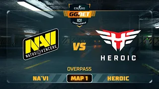 Natus Vincere vs Heroic [Map 1, Overpass] (Best of 3) | GG.Bet Ice Challenge