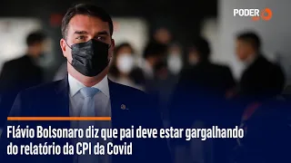 Flávio Bolsonaro diz que pai deve estar gargalhando do relatório da CPI da Covid