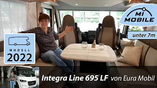 Neu 2022 - Eura Mobil Integra Line 695 LF - Face2Face Sitzgruppe, Raumbad, XL Kleiderschrank