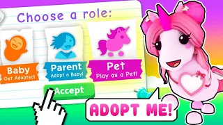 I actually played as a PET In Roblox Adopt Me!