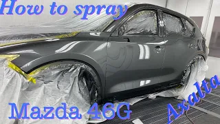How To Spray Mazda 46G Machine Gray