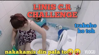 LINIS LINIS DIN PAG MAY TIME//LINIS CR CHALLENGE//TRABAHO KO TO ///Proper cleaning of bathroom