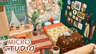 Eclectic Micro Studio Apartment // The Sims 4 Speed Build: Apartment Renovation