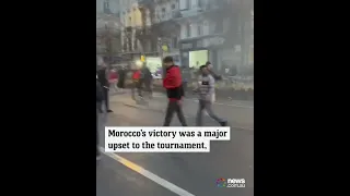 Disgraceful scenes as Brussels burns in wake of Belgium’s shock upset