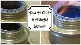 How to clean a trangia burner.