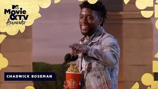 Chadwick Boseman Wins Best Hero & Honors James Shaw Jr. | 2018 MTV Movie & TV Awards