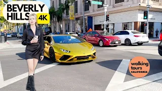 BEVERLY HILLS Walking Tour 4K