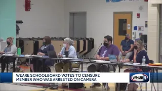 Weare school board votes to censure member after arrest on camera