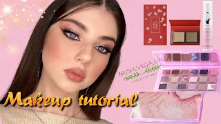 Сияющий вечерний макияж / Макияж с палеткой Huda Beauty Rose Quartz