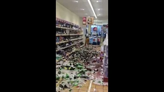 Женщина за пять минут разбила 500 бутылок с алкоголем в супермаркете под Лондоном