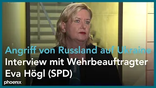 Wehrbeauftragte Eva Högl (SPD) nach Russlands Angriff auf die Ukraine am 24.02.2022