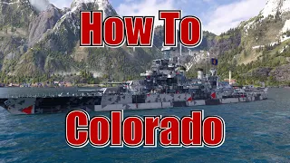 Path to The Iowa! Colorado (World of Warships Legends Xbox Series X) 4k