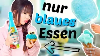 24 Stunden NUR BLAUES Essen 💙 | ViktoriaSarina