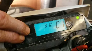 Yamaha WR250r  Diagnostic  mode to adjust CO level at idle