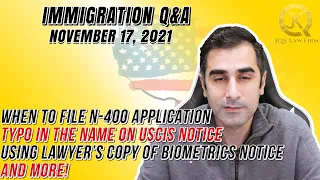 Live Immigration Q&A With Attorney John Khosravi November 17, 2021