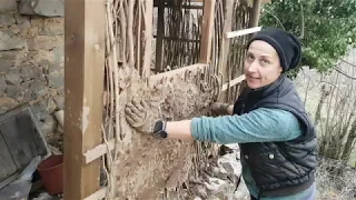 Building a Small Wattle and Daub Bathroom