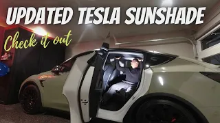 You need this 2-Piece Sunshade for the Tesla Model Y!! New & Improved