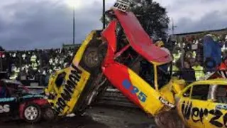 Banger racing biggest crash 2022