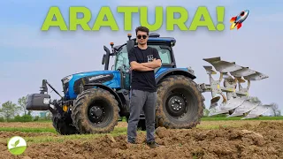 IN CAMPO CON IL LANDINI SERIE 6-155 RS E ARATRO TRIVOMERE! | Aratura Primaverile - TractorVlog #70