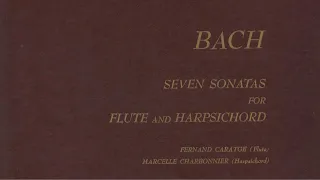 J.S. Bach - Seven Sonatas For Flute And Harpsichord - Caratge/Charbonnier (1950)-HD Digital Remaster