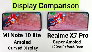 Realme x7 pro vs mi note 10 lite display comparison review