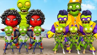 Plants vs Zombies 2 | Team SuperHero VS Team Bad Guy Zombie Rescue HULK | 2D 3D Animation IRL
