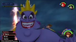 KINGDOM HEARTS HD 1.5 ReMIX Giant Ursula Boss Fight