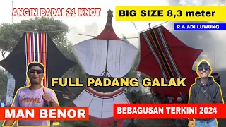 TEST FLY BEBEAN BIG SIZE 8,3 METER DAN SEMUA LAYANGAN YANG MENGUDARA DI PADANG GALAK 26 MEI 2024