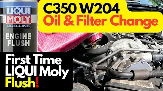 C350 V6 OM642 Oil & Filter Change including LIQUI Moly Engine Flush