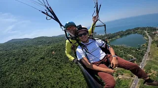 Paragliding at Da Nang, Vietnam