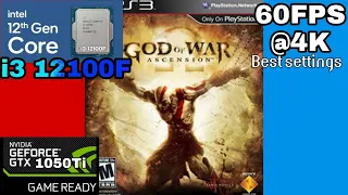 God of War Ascension I3 12100F performance test on RPCS3 best settings