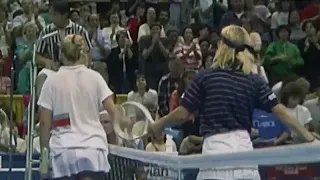 Monica Seles vs Martina Navratilova 1990 Oakland Final Highlights