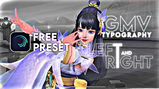 GMV Typography | Left and Right | Free Preset on Description