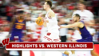 Western Illinois at Wisconsin | Highlights | Big Ten Men's Basketball | Nov. 27, 2023
