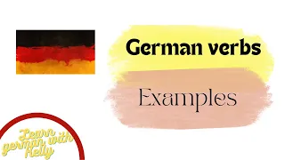 German verbs | Герман үйл үг | Learn German