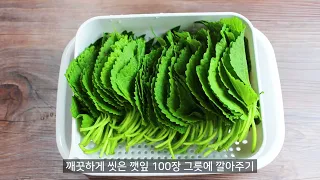 오늘부터 깻잎은 이방법으로 드세요! 1년내내 가족들이 건강하고 행복합니다👍 니나노~