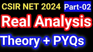 Real Analysis 02(June 2024):Top 50 Qs: #June24  preparation #pyq #csirnetmathematics by VK Sir