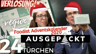 FOODIST Adventskalender vegan 2020 🌲🎁 | AUSGEPACKT und getestet - Ideale Geschenkidee?!