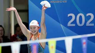 中国选手李冰洁超女子400米自由泳短池世界纪录｜Swimming｜Li Bingjie breaks women's 400m freestyle short course world record