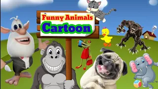 Funny Animals | Funny Animals Cartoon | Funny Animals Cartoon For Kids | Hassan and Aleeza