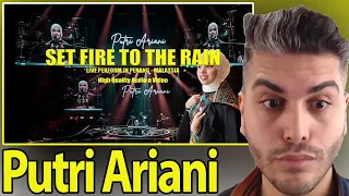 PUTRI ARIANI - SET FIRE TO THE RAIN (LIVE PERFORM) ADELE COVER REACTION