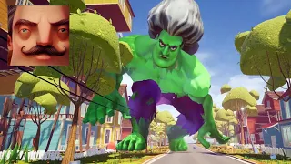 Hello Neighbor - My New Neighbor Big Scary Teacher Hulk 3D Act 3 Gameplay Walkthrough