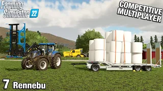 HOW MUCH WILL I MAKE FROM THE SILAGE BALES? Rennebu Competitive Multiplayer FS22 Ep 7