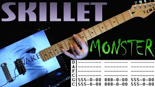 Skillet Monster Guitar Lesson / Guitar Tabs / Guitar Tutorial / Guitar Chords / Guitar Cover