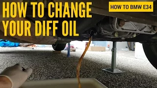 How to Change Your Diff Oil - BMW E34