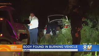 Police Investigating Burning Car Find Body Inside