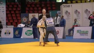 Judo Veterans EM 2012 Opole M4 60kg SloviakAUT   Elorza GarayaldeESP