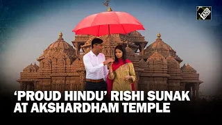 G 20 Summit: UK PM Rishi Sunak, First Lady Akshata Murty pay obeisance at Delhi’s Akshardham Temple