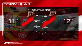 F1 2016 Austrian Grand Prix Starting Grid F1 2020 Style